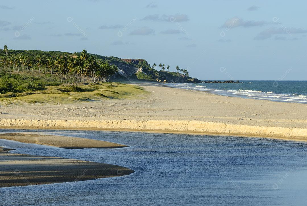 Ondas na Praia da Barra de Gramame João Pessoa Paraíba Brasil Imagem JPG