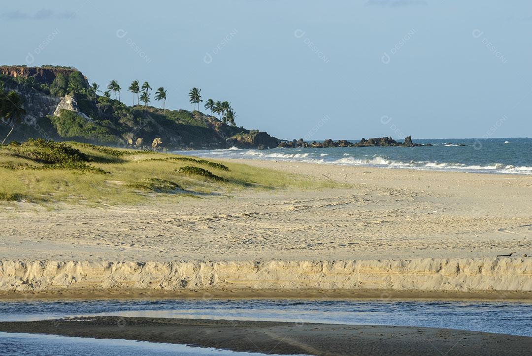 Ondas na Praia da Barra de Gramame João Pessoa Paraíba Brasil Imagem JPG