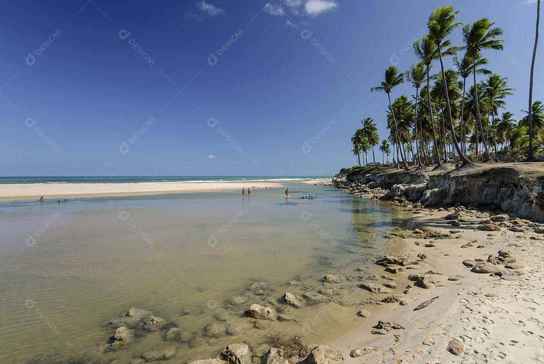 Ondas na Praia da Barra de Gramame João Pessoa Paraíba Brasil Imagem JPG