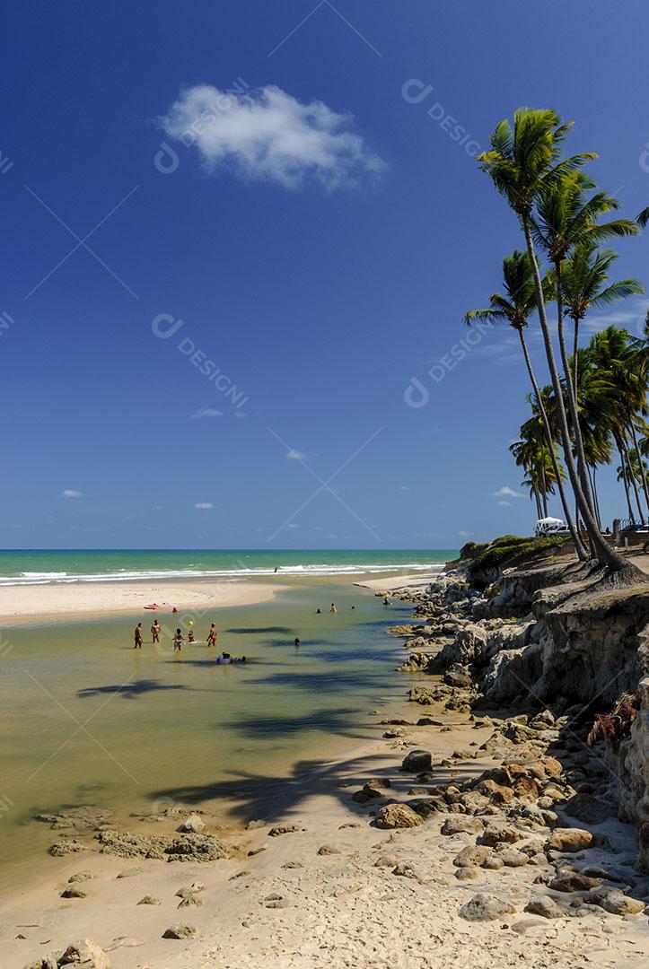 Ondas na Praia da Barra de Gramame João Pessoa Paraíba Brasil Imagem JPG