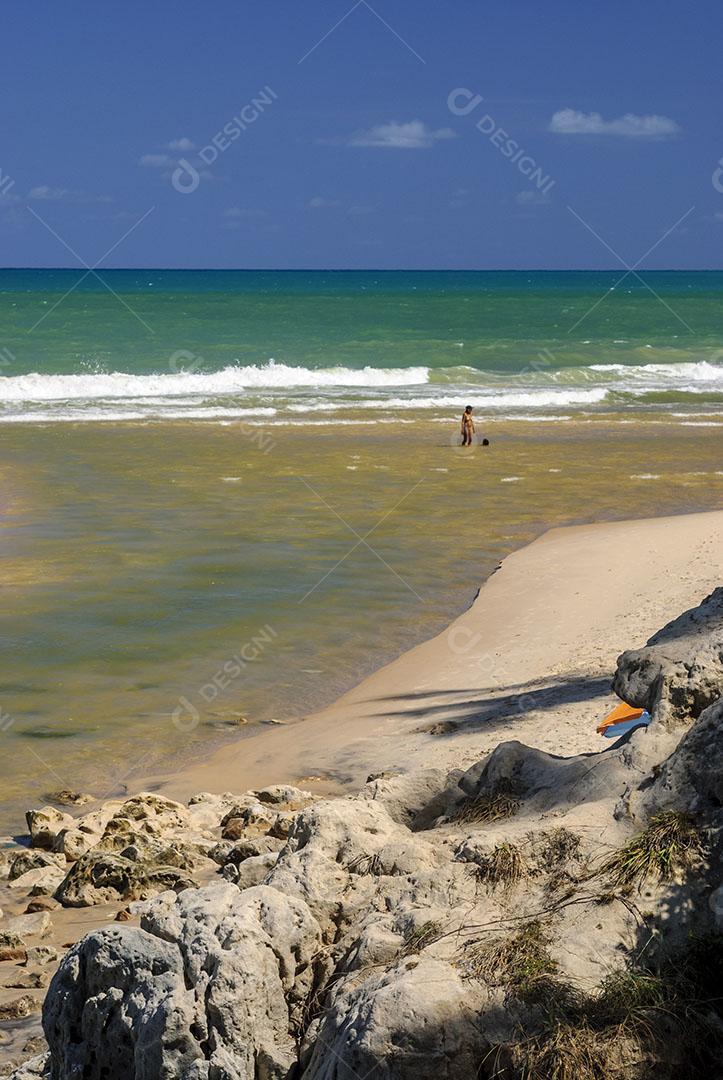 Ondas na Praia da Barra de Gramame João Pessoa Paraíba Brasil Imagem JPG