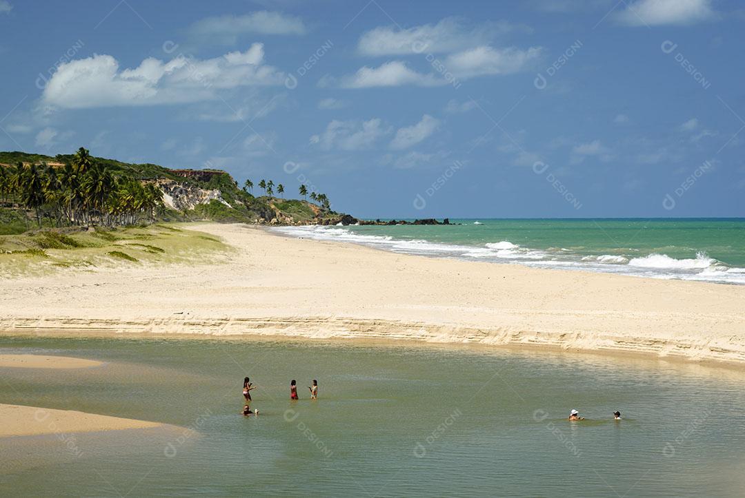 Ondas na Praia da Barra de Gramame João Pessoa Paraíba Brasil Imagem JPG