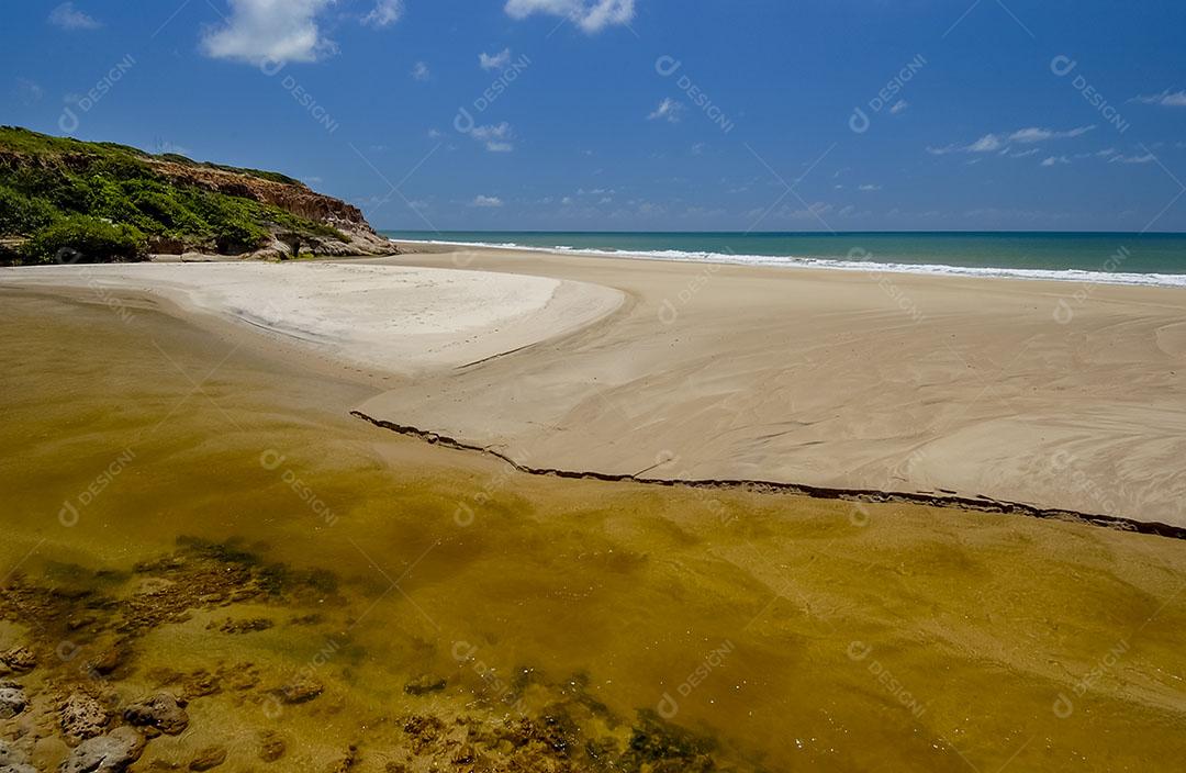 Foto Falésia Vermelha Praia Bela Conde Paraíba Litoral Nordeste Brasil Imagem JPG