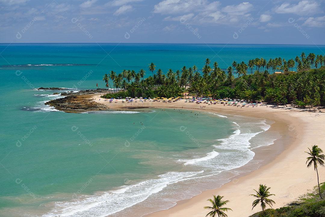 Praia Coqueirinho Conde Litoral Sul Estado Próximo João Pessoa Paraíba Imagem JPG