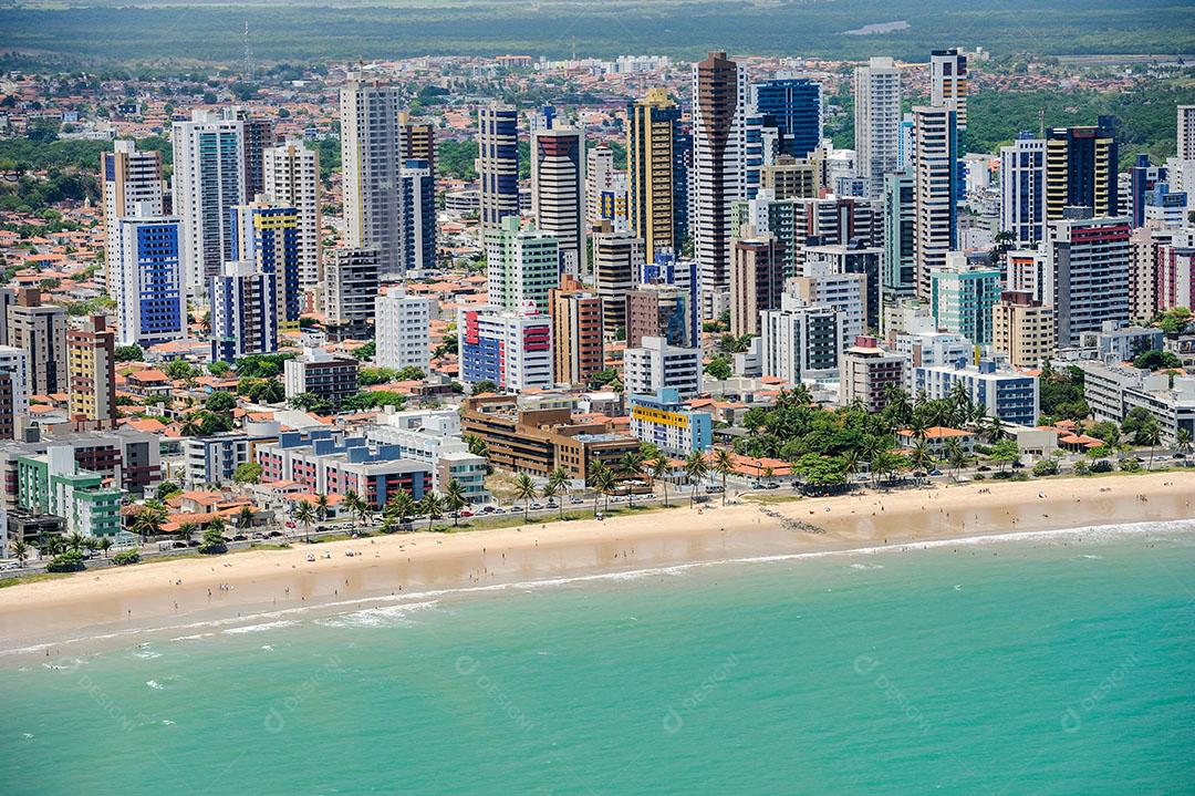 Foto João Pessoa Paraíba Vista Parcial da Cidade Mostrando Edifícios Praia Manaíra