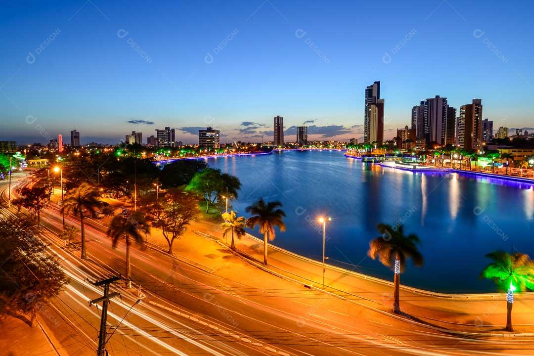 Foto Campina Grande Lago Noturno Imagem JPG