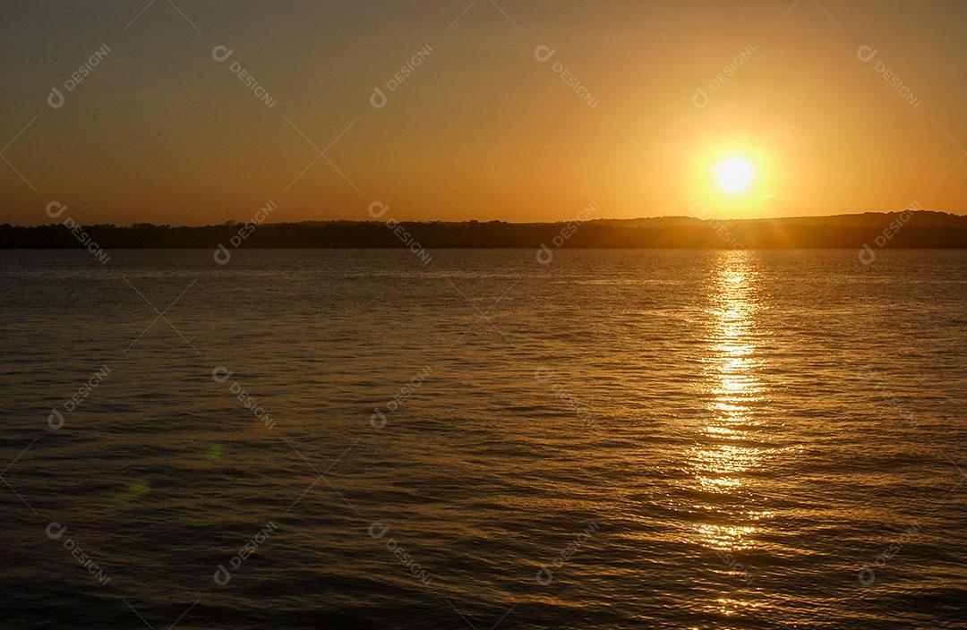 Foto Pôr do Sol Famosa Praia do Jacaré Horizonte Imagem JPG