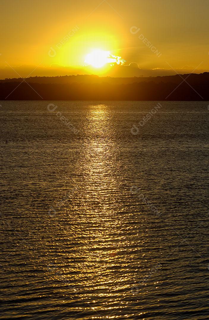 Foto Pôr do Sol Famosa Praia do Jacaré Horizonte Imagem JPG