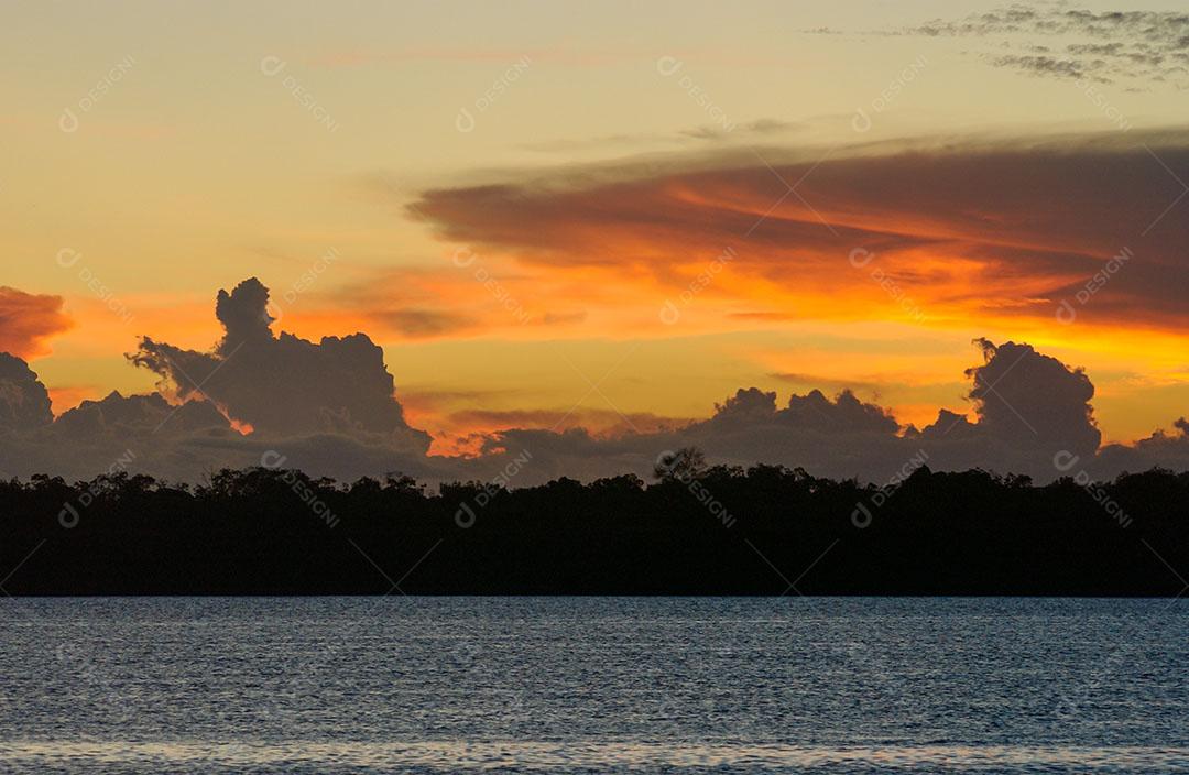 Foto Pôr do Sol Famosa Praia do Jacaré Horizonte Imagem JPG