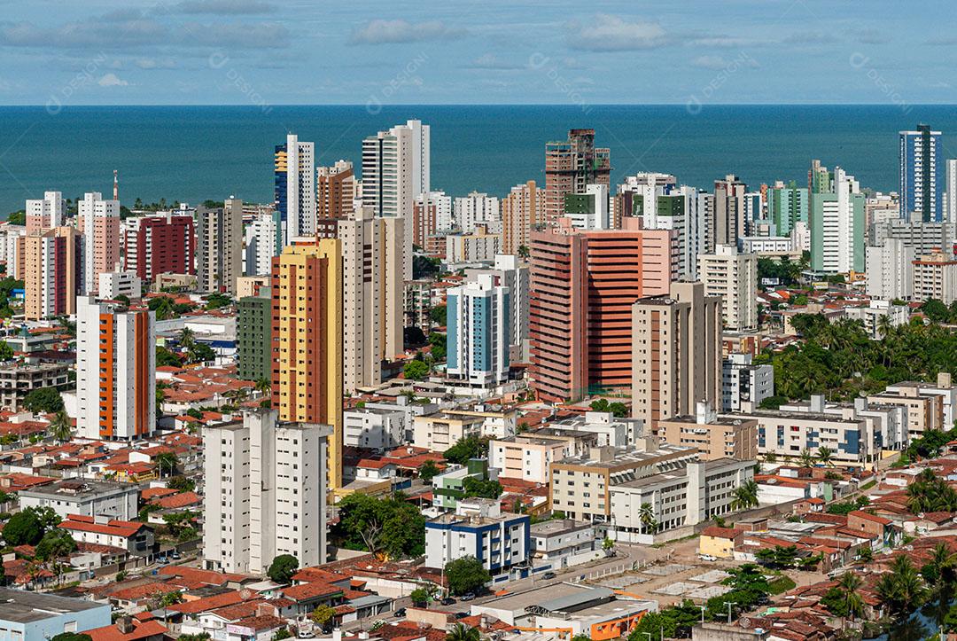 Foto Cidade Brasil Vista Bairro Manaira Mostrando Edifícios Mar Ao Fundo Imagem JPG