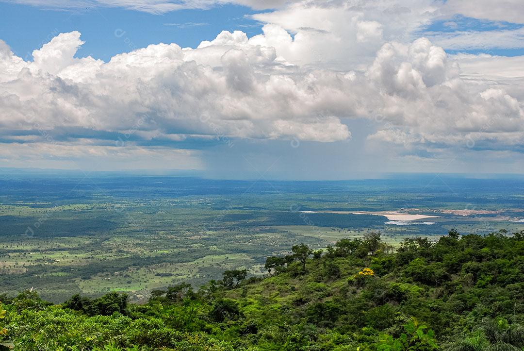 Chovendo Parque Nacional Chapada Guimarães Mato Grosso Imagem JPG