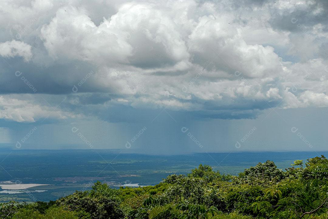 Chovendo Parque Nacional Chapada Guimarães Mato Grosso Imagem JPG