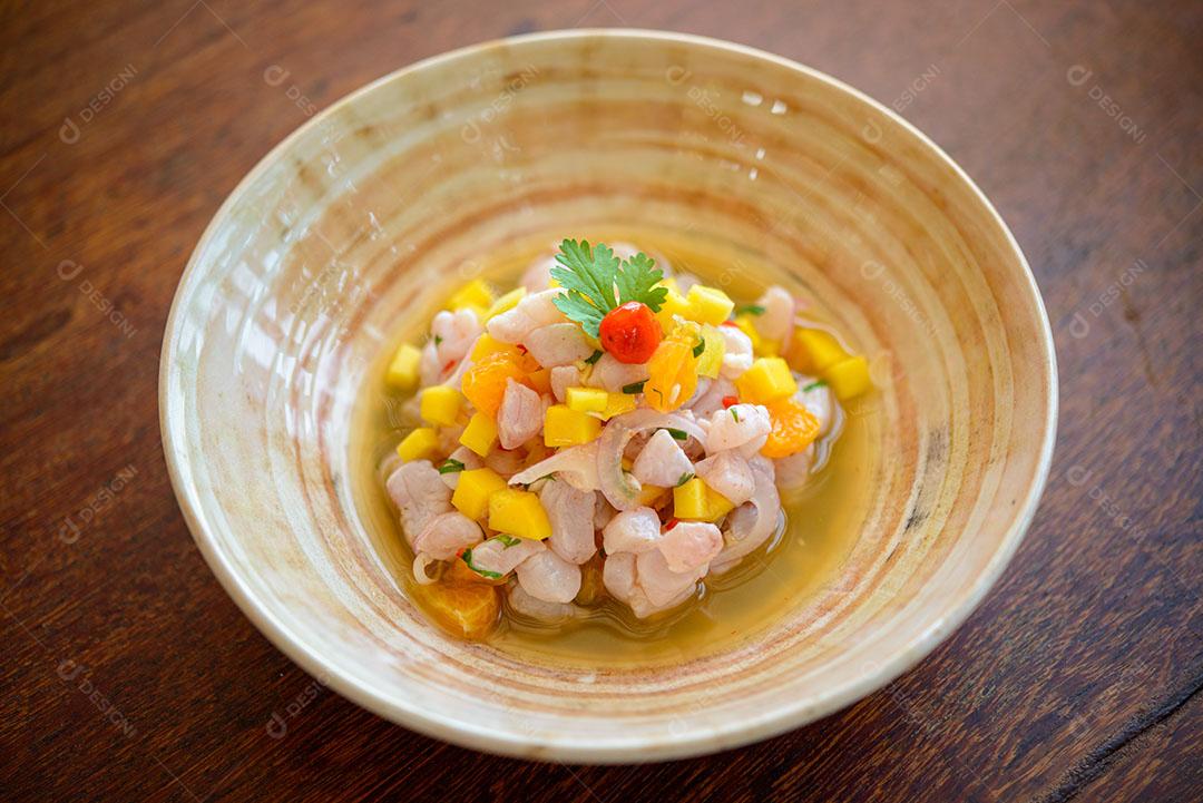 Ceviche, Prato Tradicional da Culinária Peruana Imagem jpg