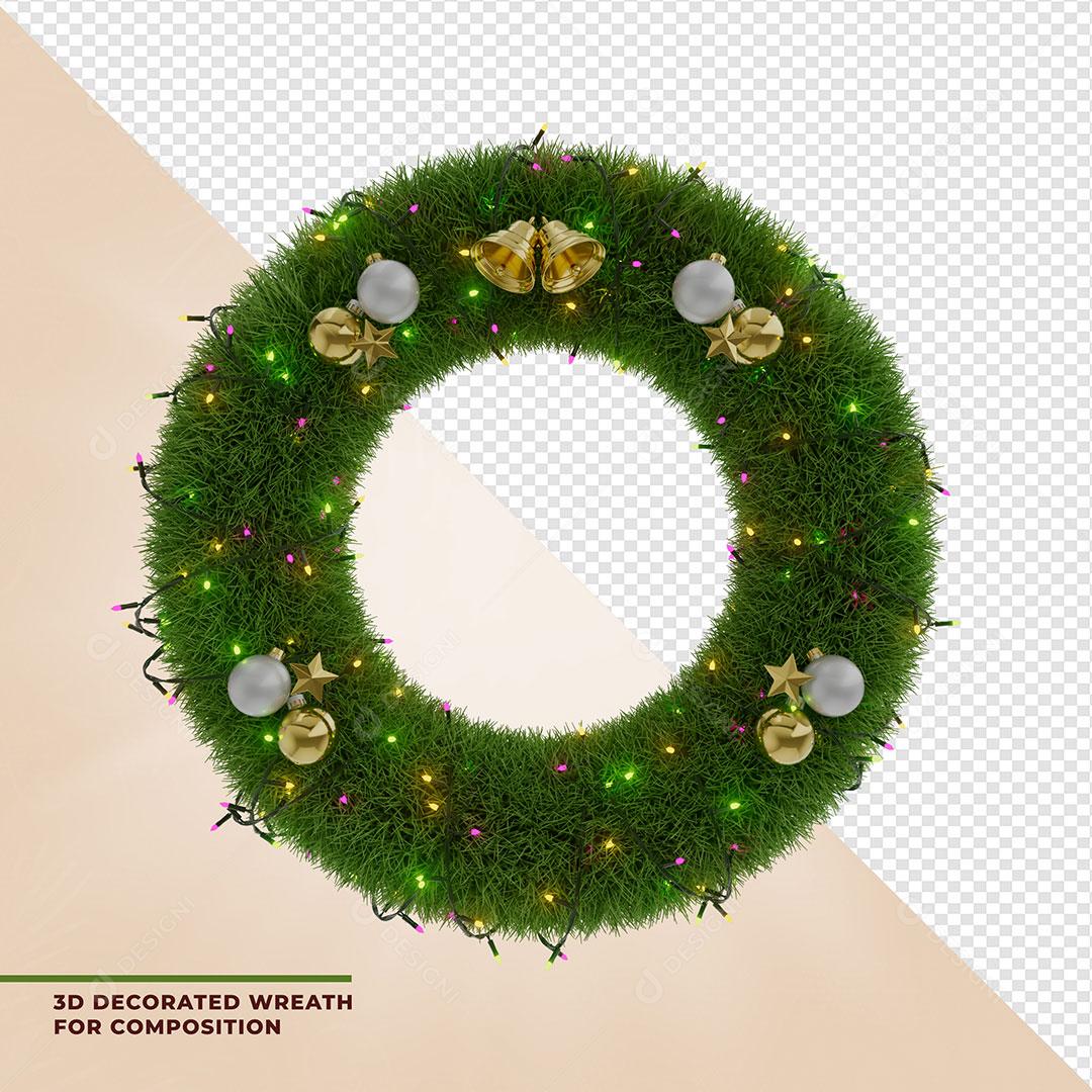 Elemento 3D Para Composição Guirlanda PSD