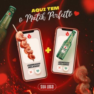 Post Stories Bares Churrasco E Cerveja Social Media PSD Editável