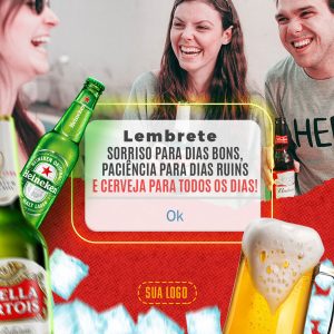 Post Stories Bares Lembrete Delivery Social Media PSD Editável