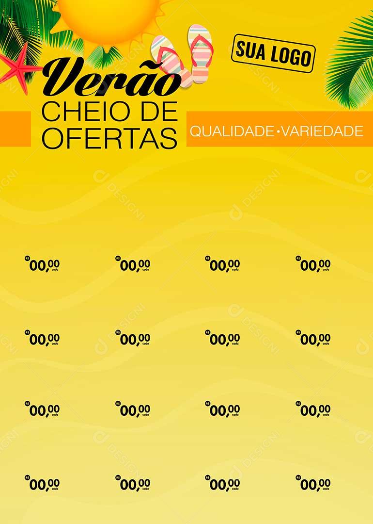 Folheto Verão Encarte Supermercado Promoção PSD Editavel