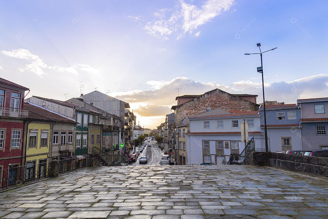 Por do Sol em Rua de Pedras Imagem jpg