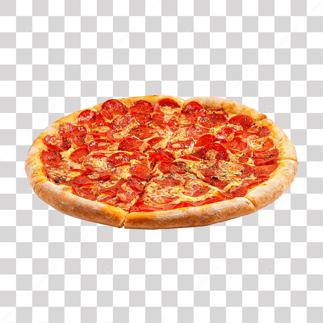 Pizza De Calabresa PNG Transparente