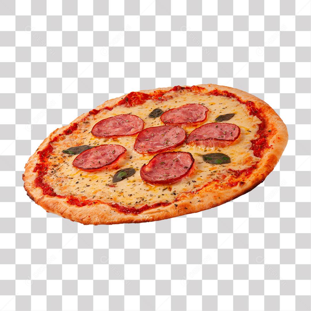 Pizza De Calabresa PNG Transparente