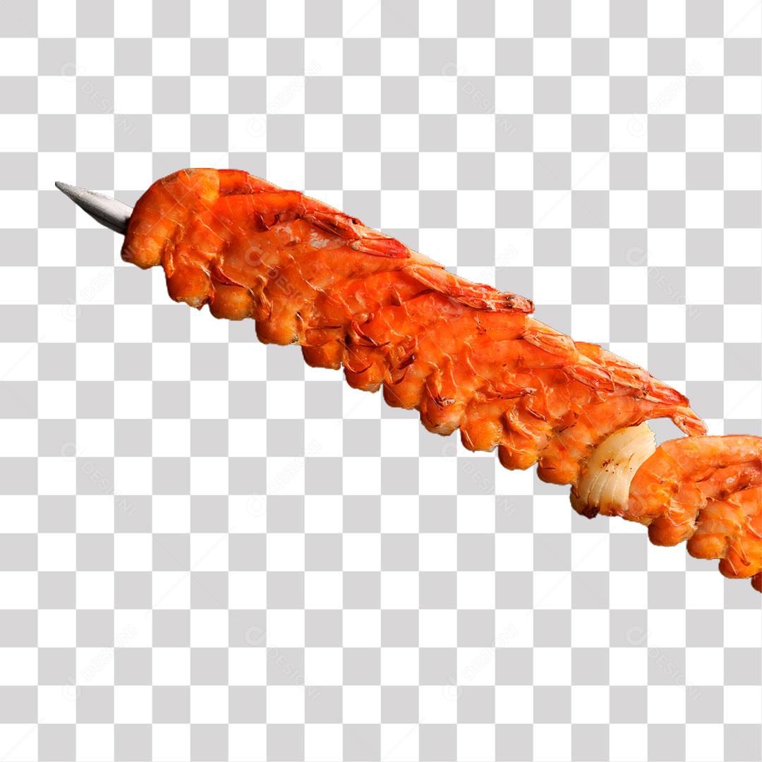 Churrasco De Camarão Em Espeto PNG Transparente