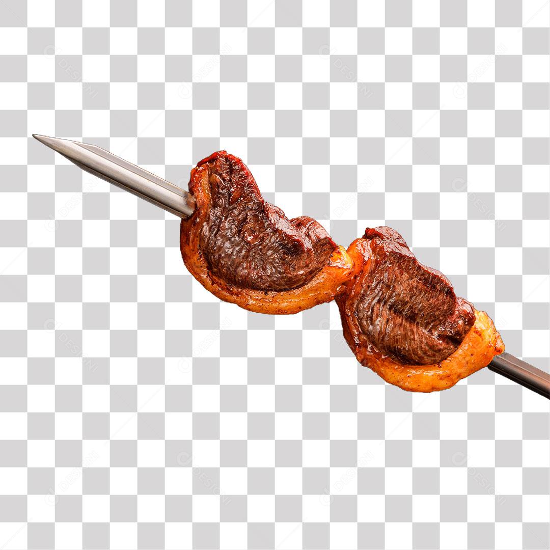 Filé De Churrasco Com Bacon em Espeto PNG Transparente
