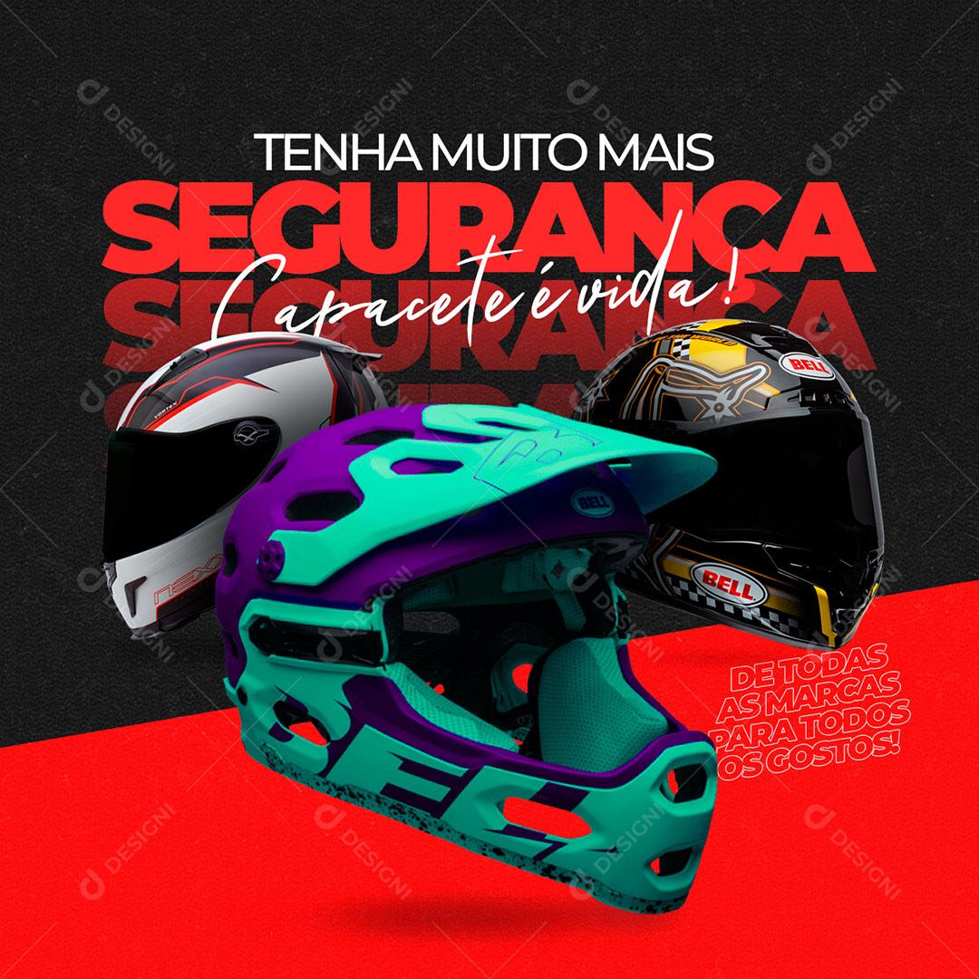 Social Media Oficina Mecânica Tenha Muito Mais Segurança PSD Editável