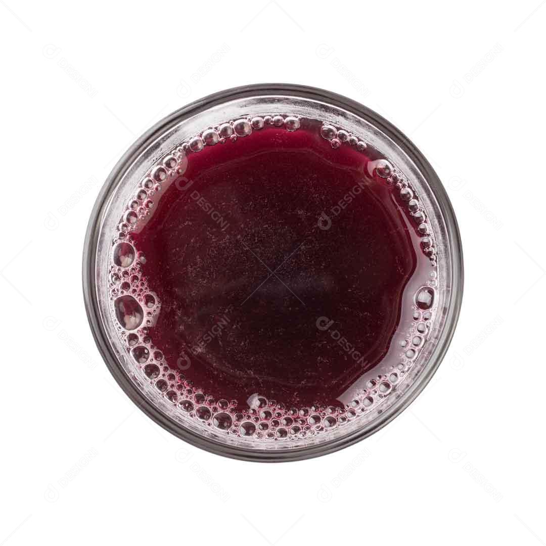 Copo Com Suco Vermelho Foto Tirada Da Parte De Cima Imagem JPG