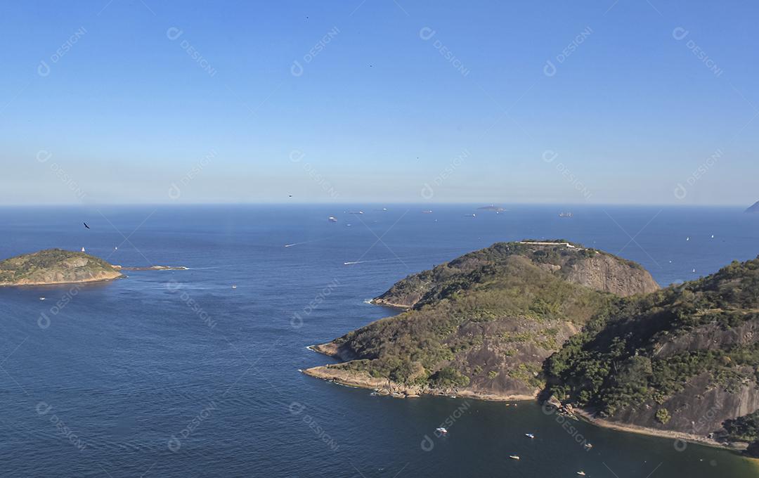 Seascape Brasileiro Em Dia Ensolarado no Rio de Janeiro Brasil Imagem JPG