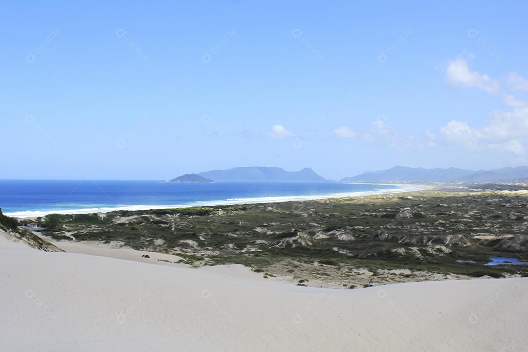 Photo Sand Dunes at Joaquina Beach Florianópolis Santa Catarina Southern Brazil