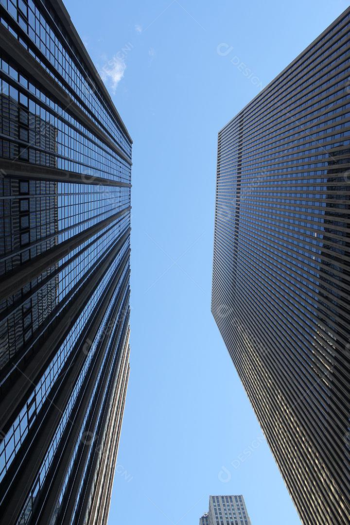 Cidade Prédios Edifícios Céu Limpo Imagem JPG