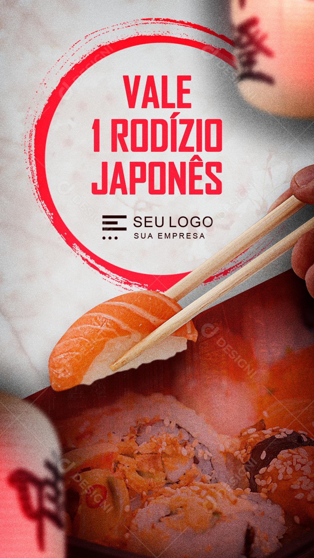 Social Media Vale Rodizio Japonês Delivery PSD Editável