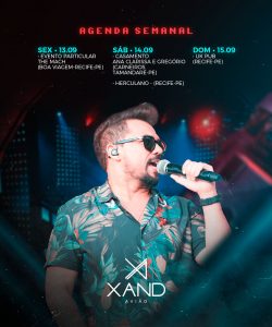 Social Media Cantor de Forró Xand Avião PSD Editável