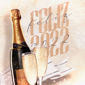 Post Feliz Ano Novo 2022 Social Media PSD Editável