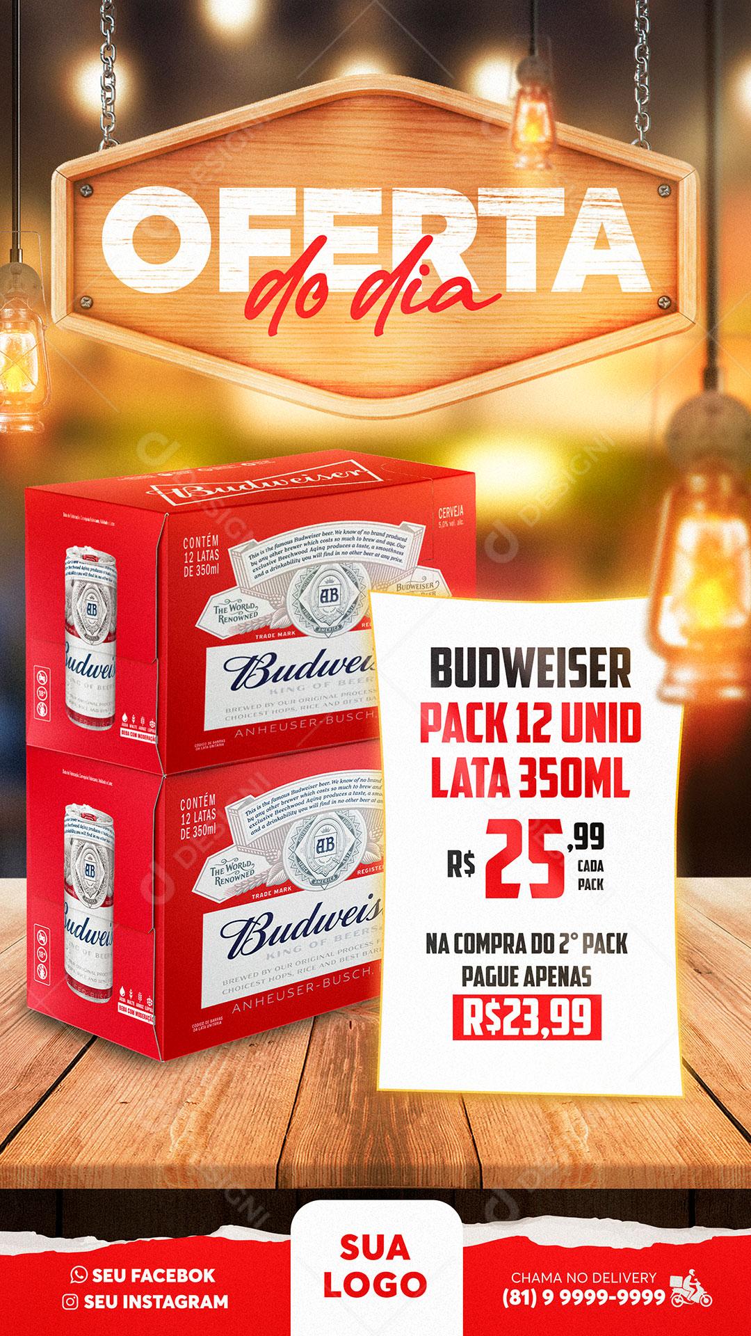 Oferta Do Dia Bebidas Social Media PSD Editável