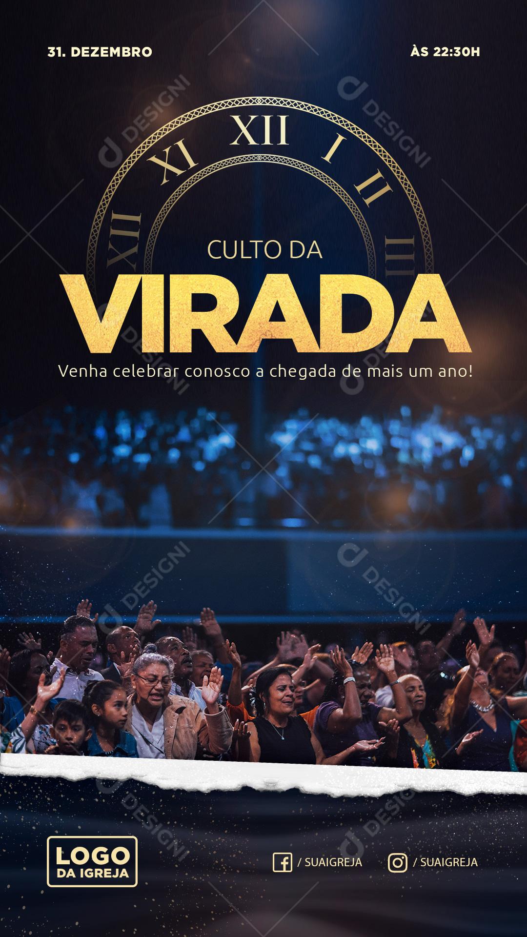 Culto Da Virada Igreja Evangélica Religiosa Ano Novo Réveillon