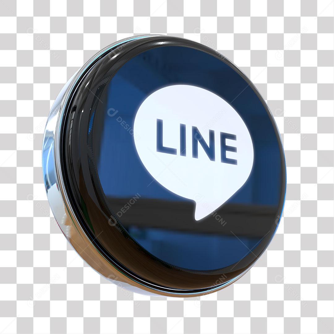 Ícone 3D Line Elemento Para Composição PNG Transparente