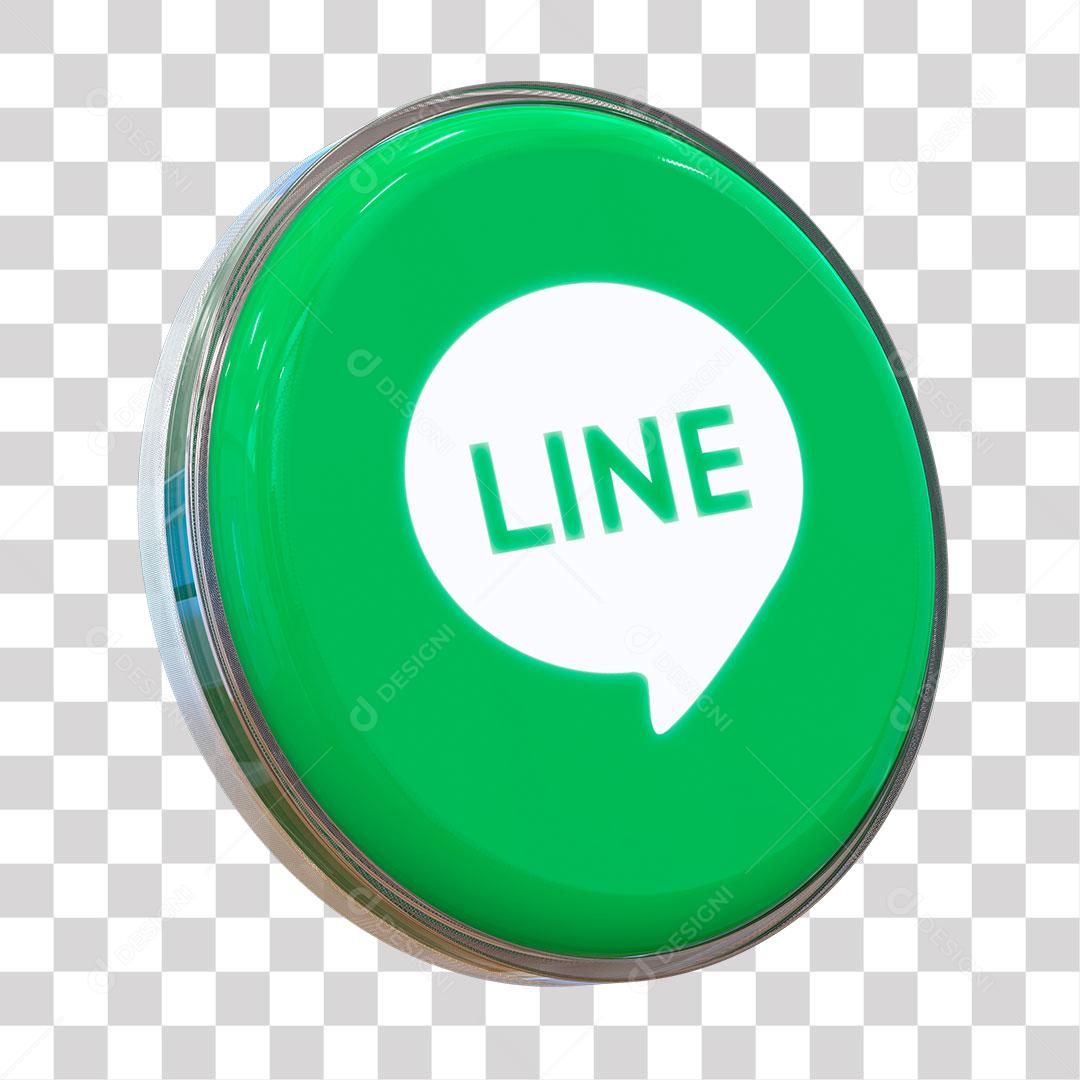 Ícone 3D Verde Line Elemento Para Composição PNG Transparente