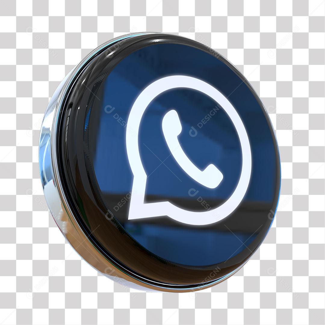 WhatsApp Ícone 3D Para Composição PNG