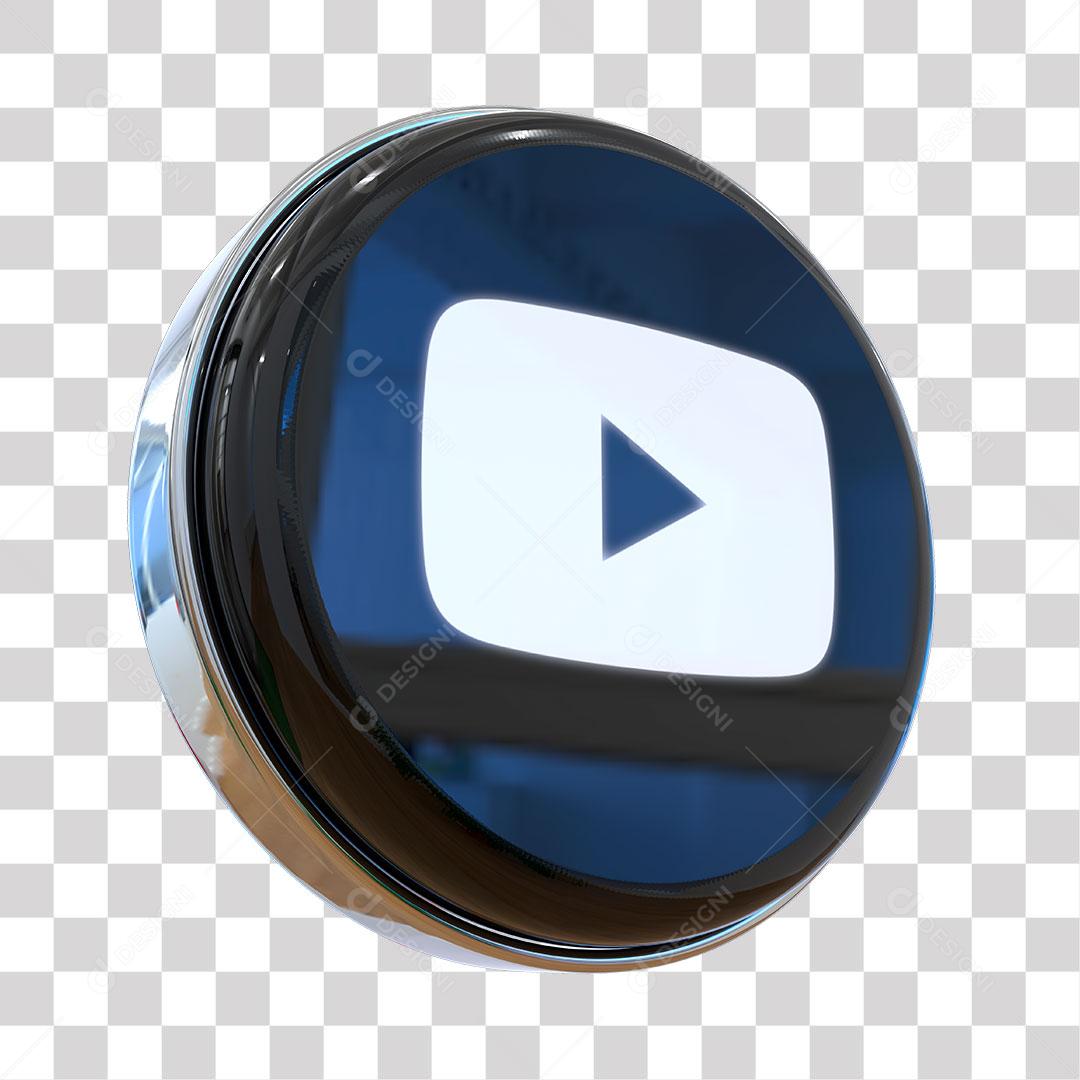 Youtube Logo Ícone Elemento Para Composição PNG