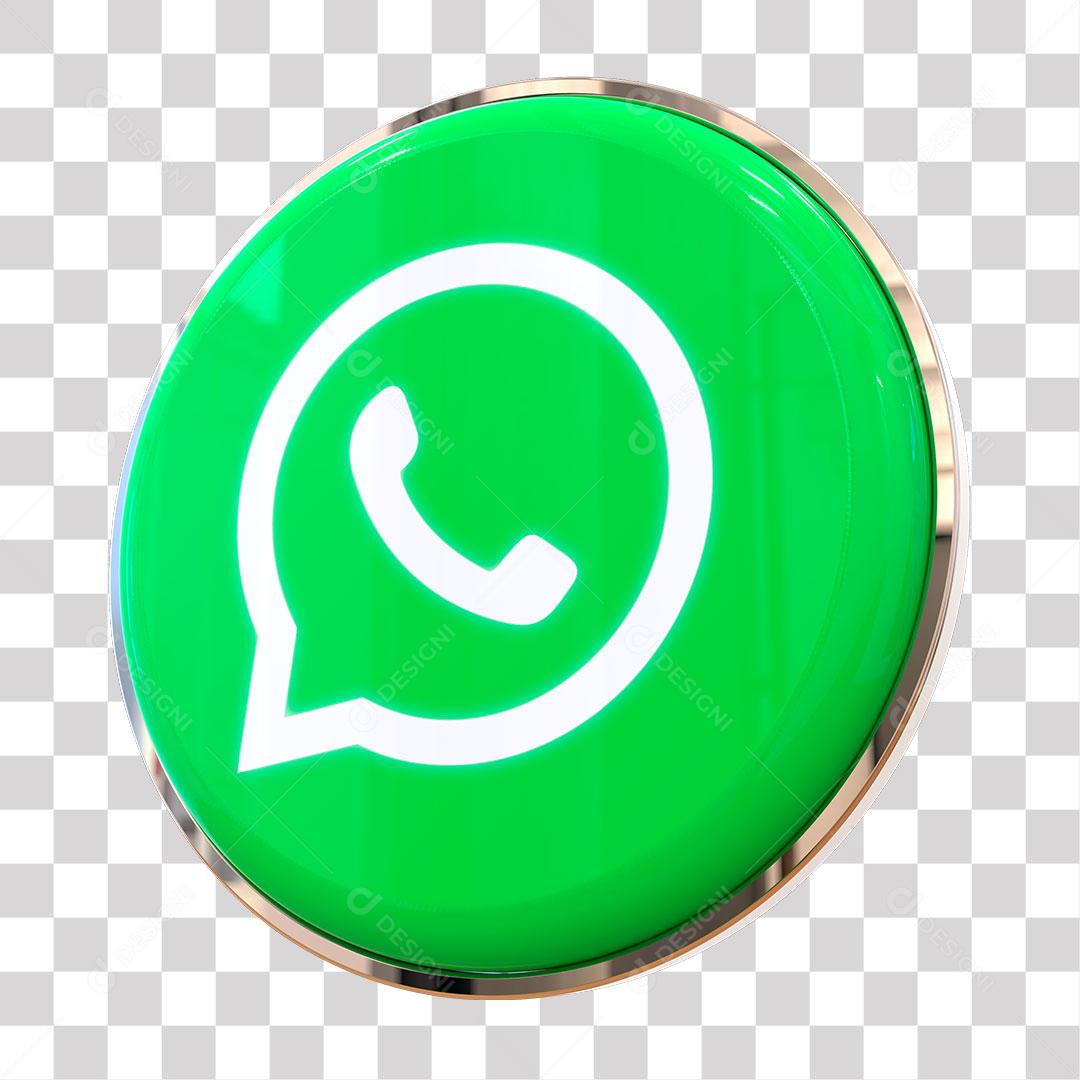 WhatsApp Ícone 3D Para Composição PNG