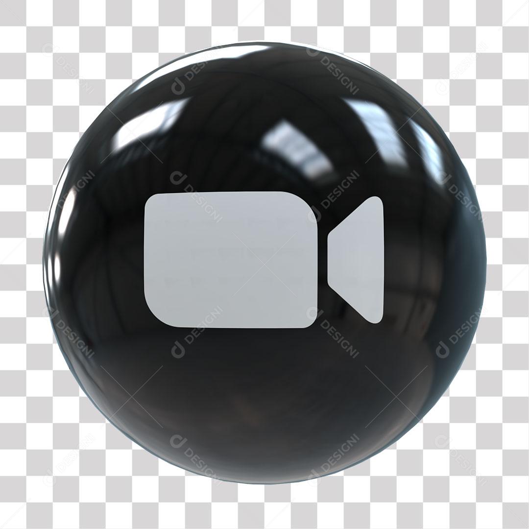 Zoom Ícone 3D Para Composição PNG Transparente