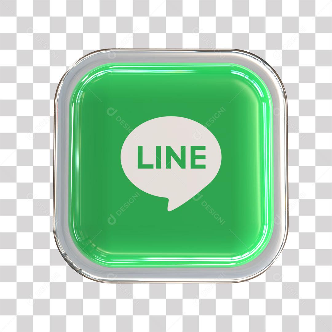 Ícone Line 3D Para Composição PNG