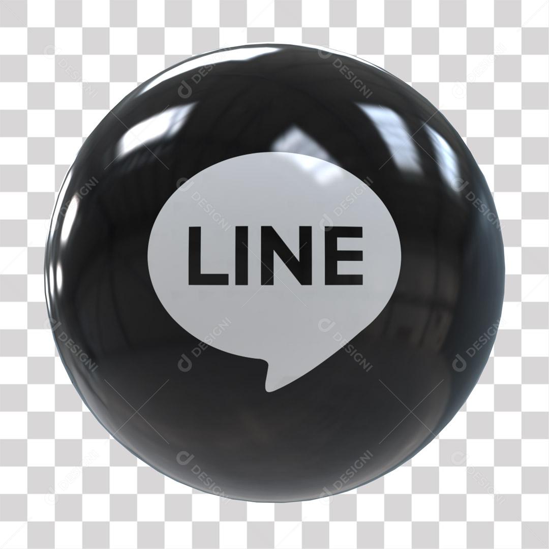 Ícone Line 3D Para Composição PNG