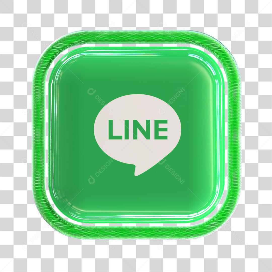 Ícone Line 3D Para Composição PNG