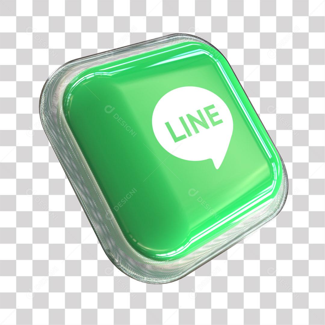 Ícone Line 3D Para Composição PNG