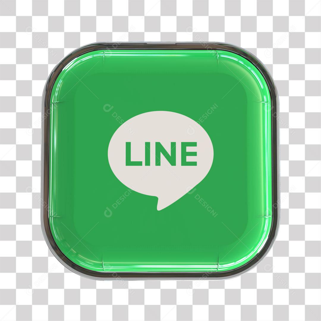 Ícone Line 3D Para Composição PNG