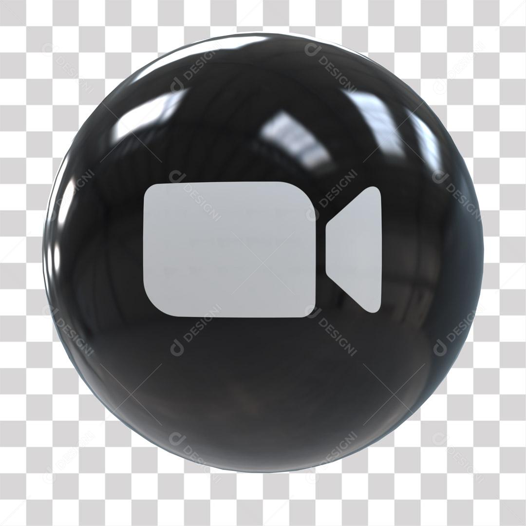 Ícone Zoom 3D Para Composição PNG