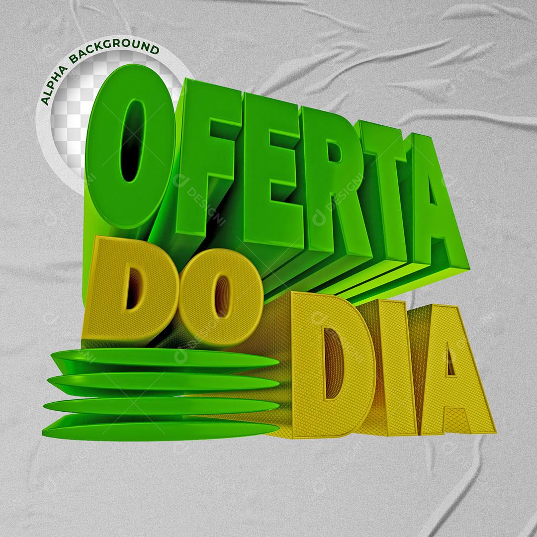 Selo 3D Para Composição Ofertas Do Dia Para Composição PSD