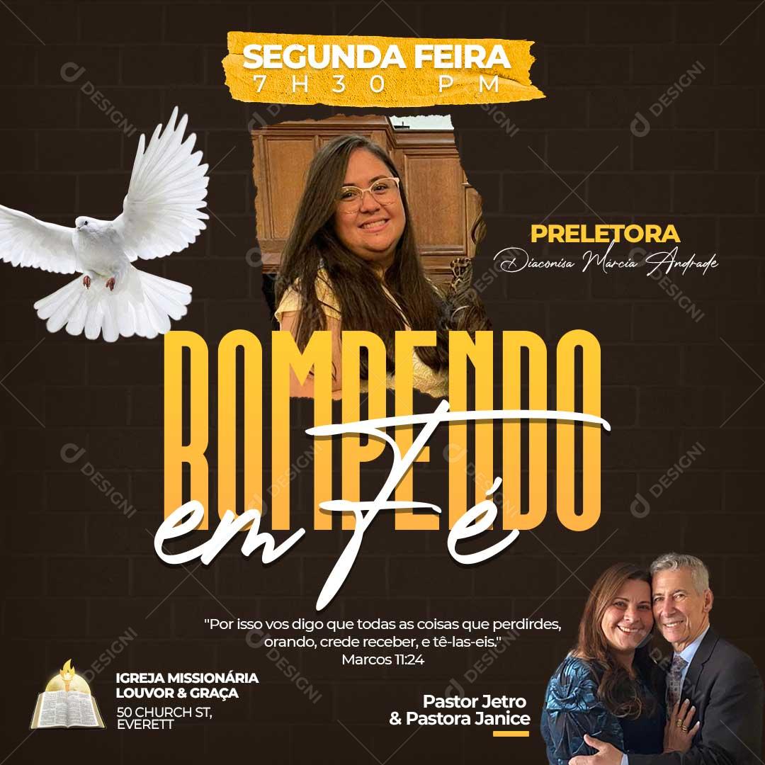 Rompendo em Fé Social Media PSD Editável